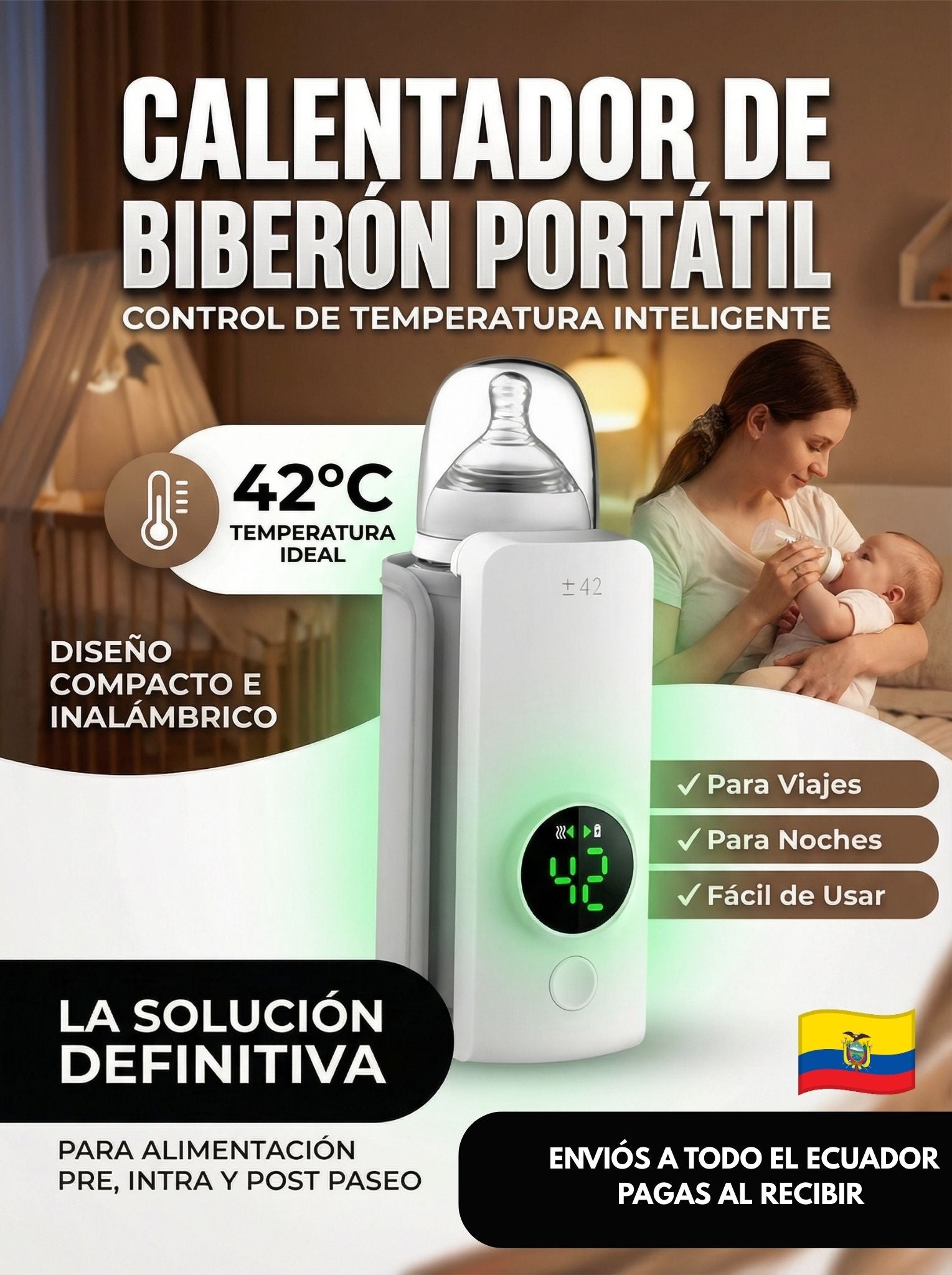 CALENTADOR DE BIBERÓN PORTÁTIL